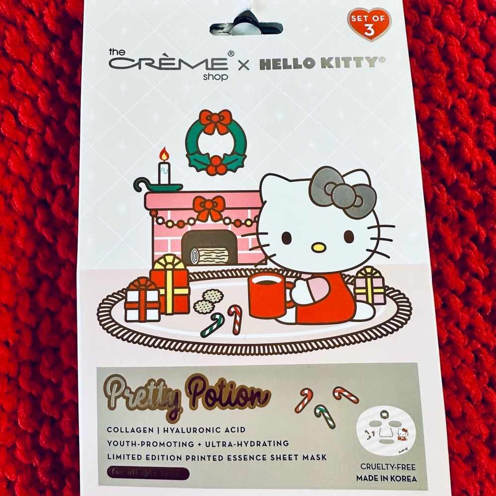 Hello kitty Christmas sheet masks